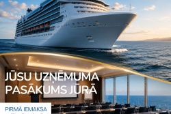 Jūsu uzņēmuma pasākums jūrā