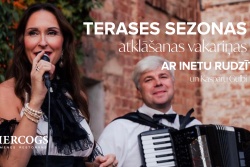 Terases atklāšana ar Inetu Rudzīti
