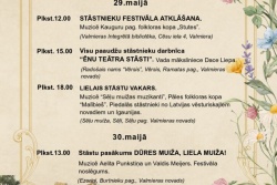 Atpūtas un ceļojumu piedāvājumi 24.05.2026 - 31.05.2026 8. Vidzemes stāstnieku festivāls  Valmieras novada Tūrisma pārvalde