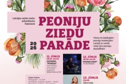 Peoniju ziedu parāde