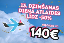 Daudz laimes mums - Dāvanas jums!