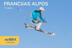 Atpūtas un ceļojumu piedāvājumi 31.07.2026 - 07.08.2026  Kalnu slēpošana Francijas Alpos Estravel Latvia