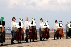Jūras bize Jūrmalas pludmalē