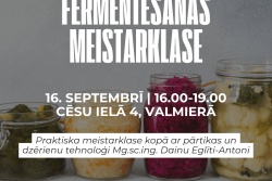 Fermentēšanas meistarklase Valmierā