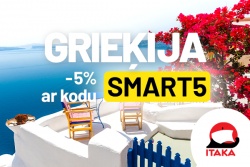 Grieķija - atlaide 5% ar kodu SMART5!