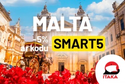Malta - ar kodu SMART5 atlaide 5%! Itaka Latvia