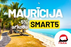 Maurīcija - ar kodu SMART5 atlaide 5%! Itaka Latvia