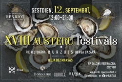 Atpūtas un ceļojumu piedāvājumi 09.09.2026 - 12.09.2026 18. Rīgas Austeru festivāls Buržujs