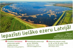 14.maijā sāc iepazīt lielāko ezeru Latvijā
