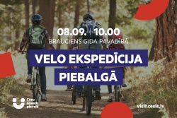 Atpūtas un ceļojumu piedāvājumi 22.08.2024 - 08.09.2024 Velo ekspedīcija Piebalgā! Cēsu TIC