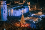 Festive Season Officially Begins in European Capital of Christmas as Iconic Vilnius Christmas Tree is Lit