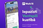 Jaunums -Ventspils gotiņas pastaigu aplikācijas Walk15 maršrutā